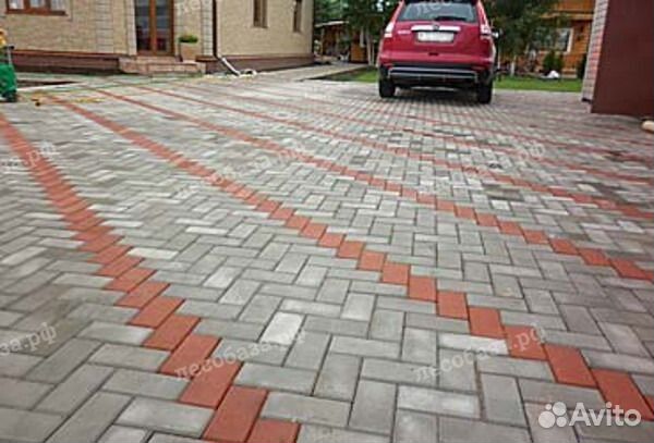 Плитка тротуарная, брусчатка,бордюры