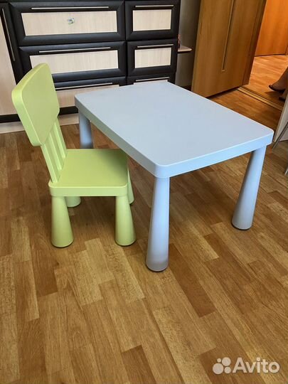 Детский стол и стул Маммут из Икеа