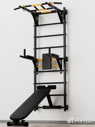 Премиальная шведская стенка c турником New Age S3