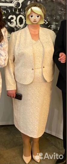 Вечернее платье с жакетом plus size