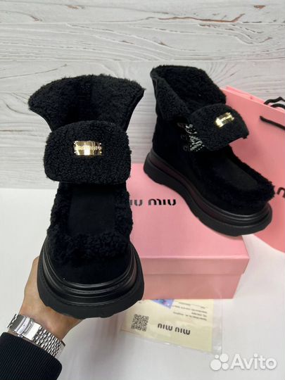 Ботинки miumiu зима