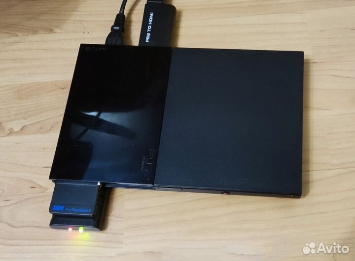 Sony playstation 2 slim чипованая + 27 дисков+hdmi