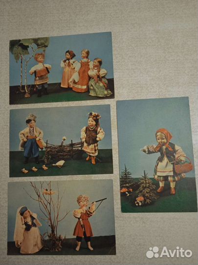 Открытки Е Аскинази. 68 г. Куклы