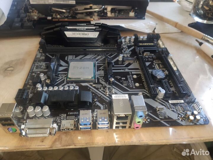 Игровой комплект на AM4 Ryzen5 2600 16gb 3200 b450