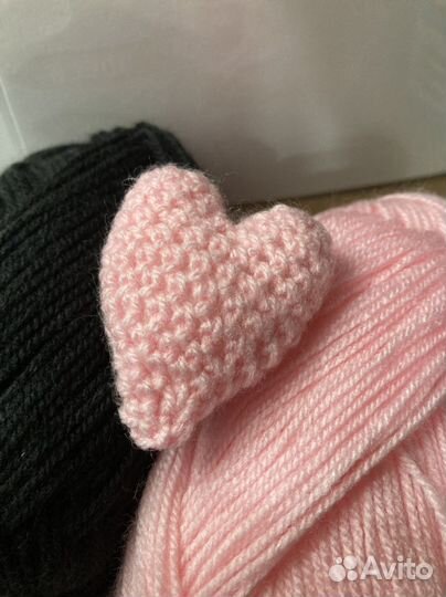 Подарок сердце валентинка на 14февраля вязаное