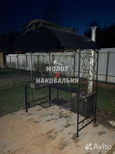 Мангал в стиле лофт