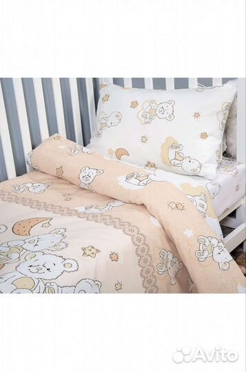 Ясельное постельное белье в детскую кроватку