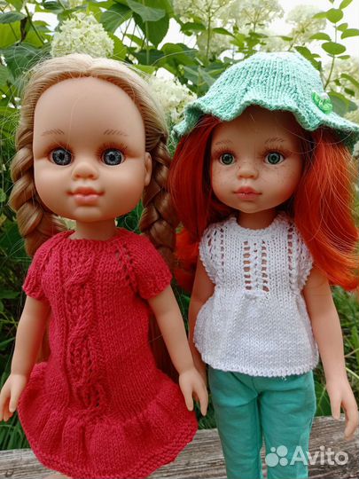Вязаная одежда для кукол Paola Reina и Berjuan