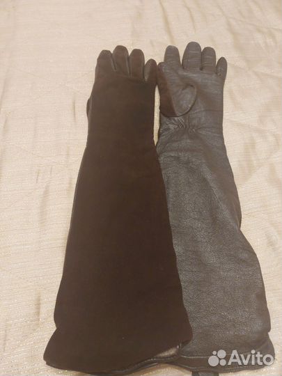 Перчатки женские кожаные