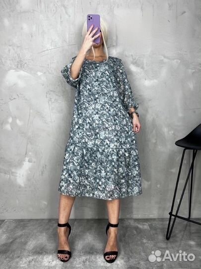 Платье женское шифоновое 50-56р