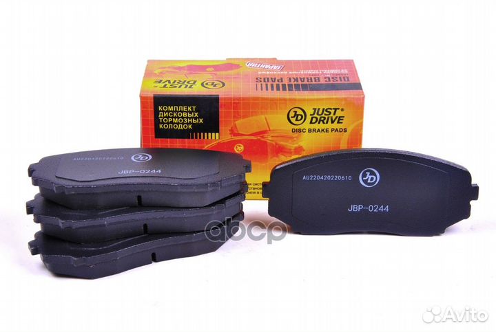 Колодки тормозные, передние D3142 JBP0244 Just