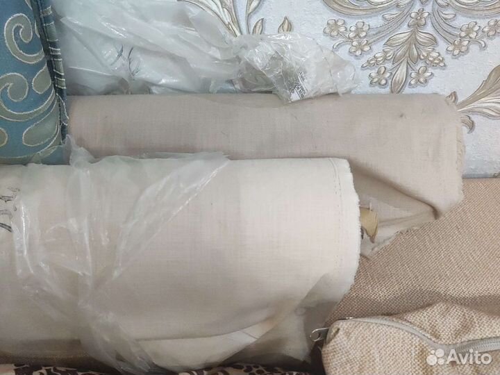 Ткань полулен в рулонах