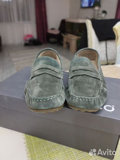 Мокасины мужские замшевые