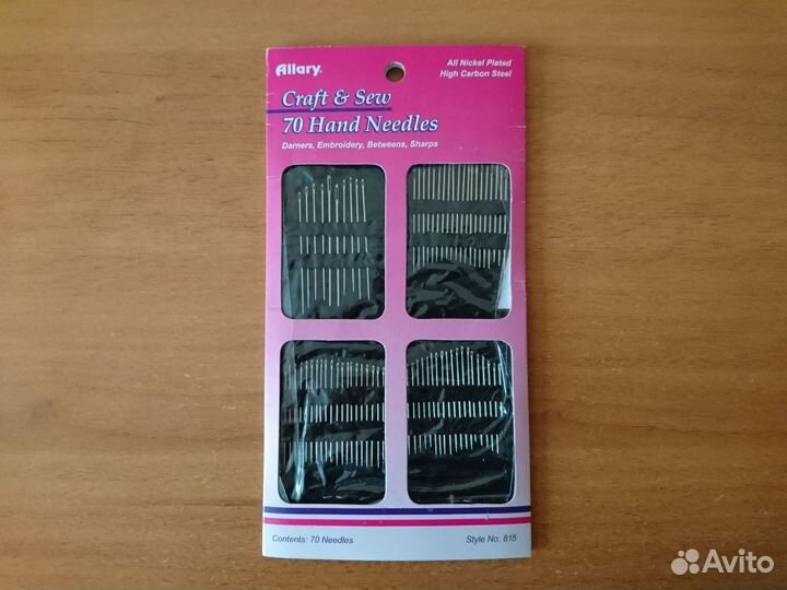 Набор иголок для шитья, 70 шт