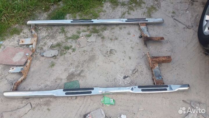 Защита порогов toyota раф 4