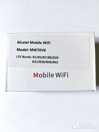 Wifi роутер Cat.7 alcatel MW70 300Мбит/с 2.4 - 5Гц