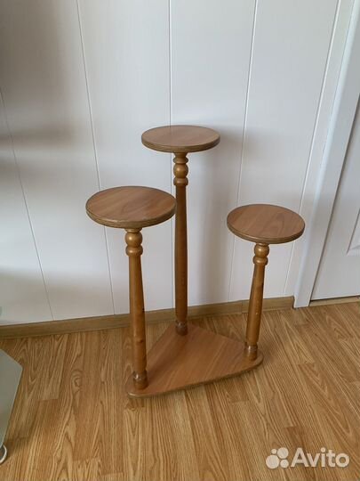 Подставка для цветов напольная деревянная