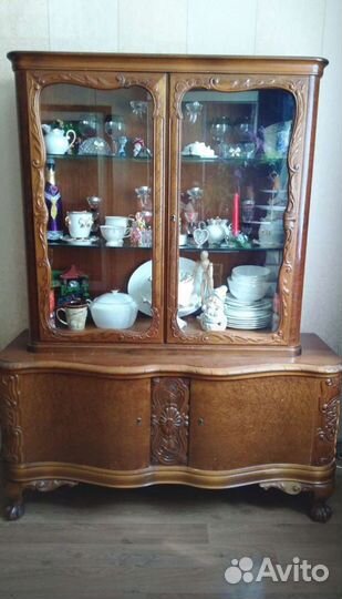 Старинный буфет, витрина 50-60 годов