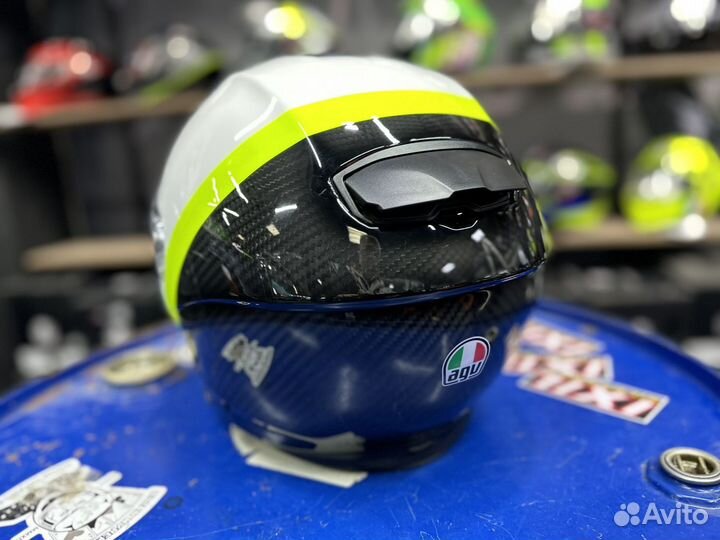 Шлем AGV Sportmodular carbon/white/yellow fluo