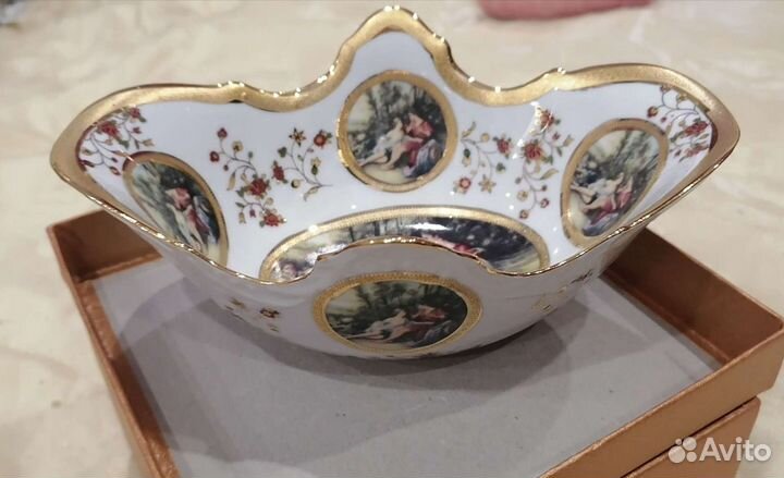 Ваза для фруктов богемия