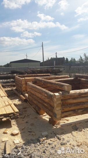 Срубы домов бань