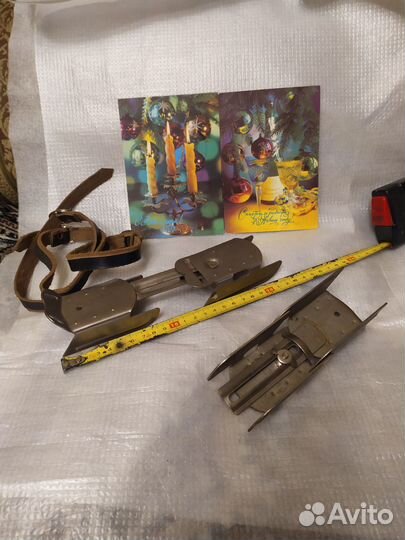 Коньки детские раздвижные двухполозные СССР