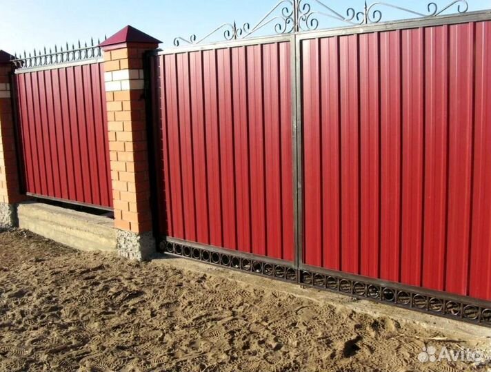 Забор из профнастила с гарантией