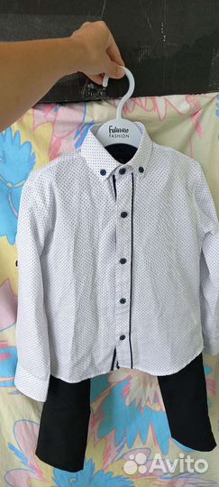 Рубашка и брюки на мальчика 116 122