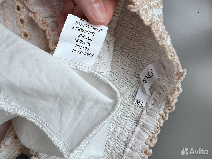 Платье бюстье хлопок ришелье