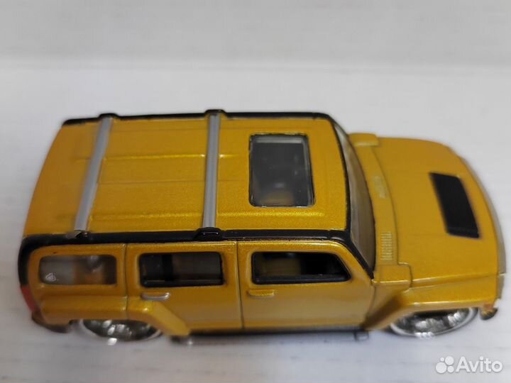 Hot Wheels Drop Stars Hummer H3 gold 1:50 распак