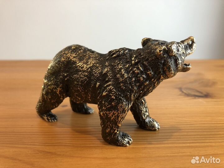 Фигурка Медведь Латунь Бронза