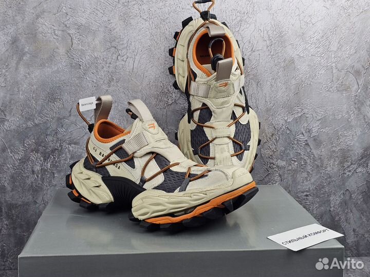 Кроссовки Balenciaga hike Sneaker Beige Orange