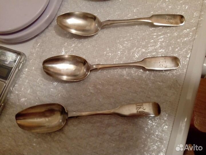 Серебряные ложки (царское серебро 84 проба)