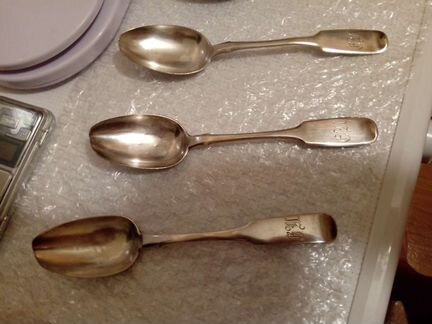 Серебряные ложки (царское серебро 84 проба)