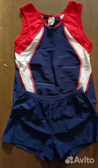 Купальник и шорты для гимнастики для мальчика 146
