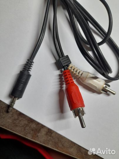 Аудио кабель RCA, AUX jack 3.5 тюльпан