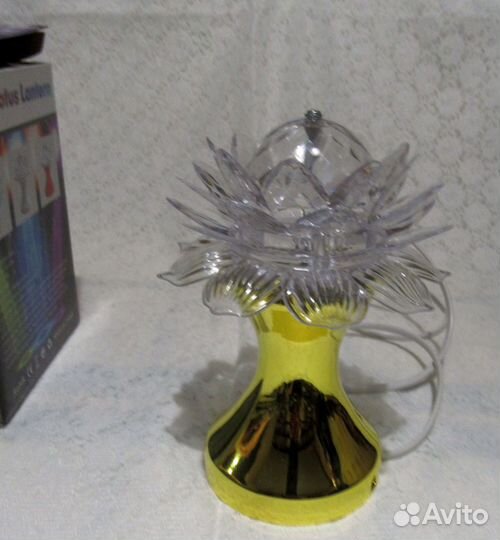 Лампа настольная Лотос крутящаяся Led Disco