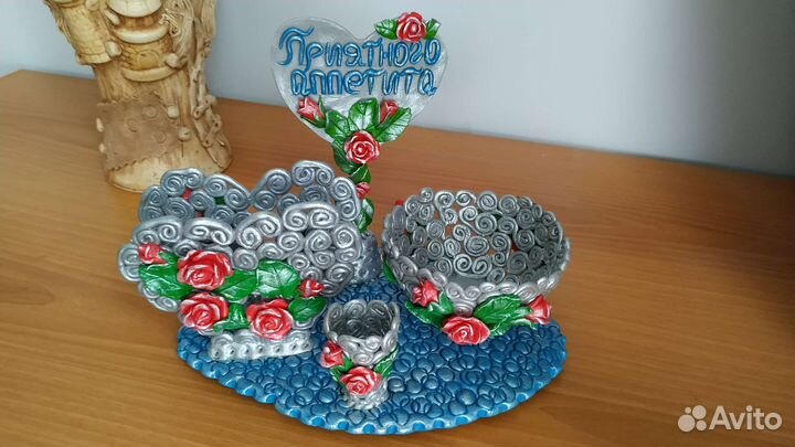 Кухонный набор с цветами