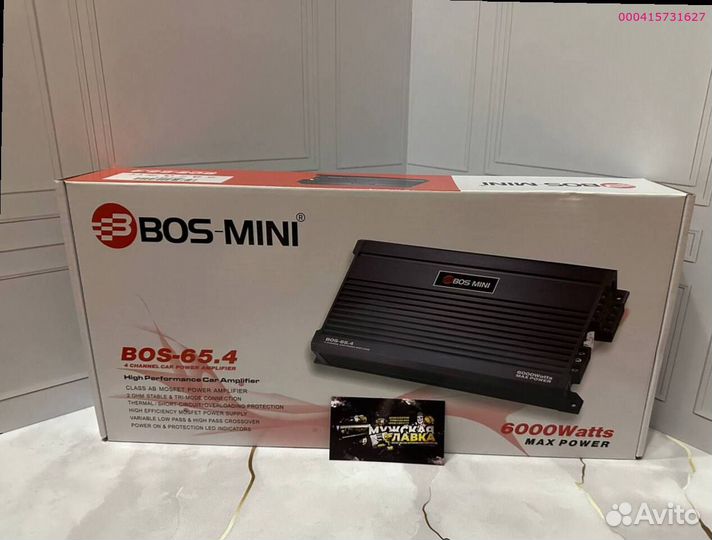 Новый усилитель BOS mini BOS-65.4 6000W