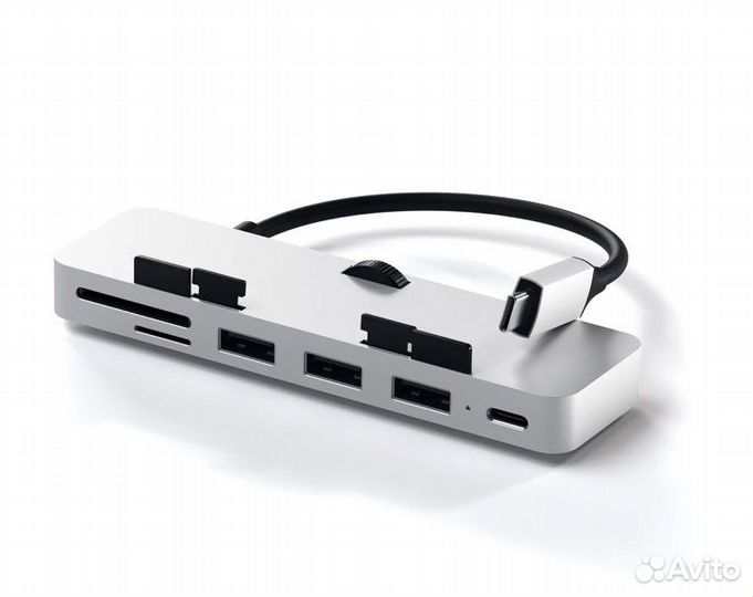 Usb хаб (Satechi Aluminum Type-C Clamp Hub Pro)
