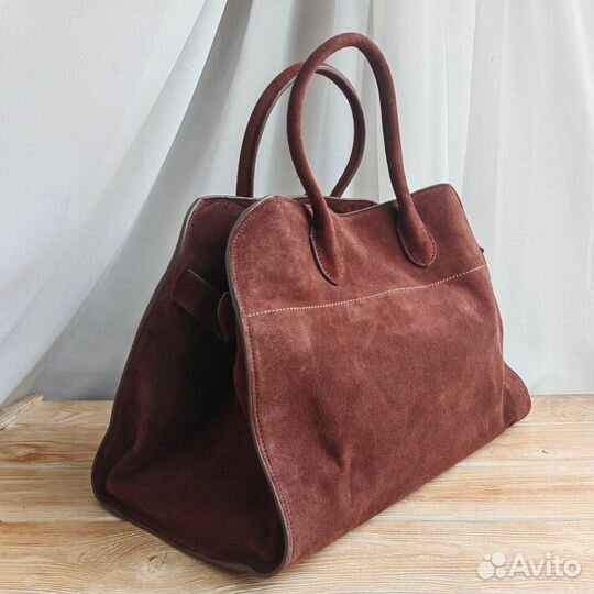 Сумка the row margaux замша