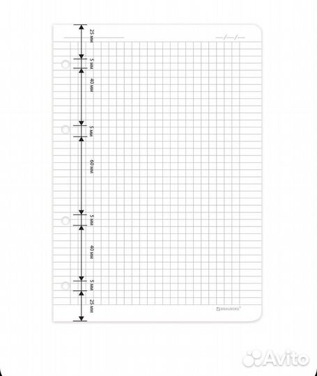 Сменный блок для тетрадей А5 120 листов Brauberg