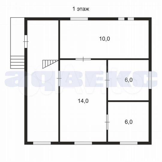 Дача 58 м² на участке 6 сот.