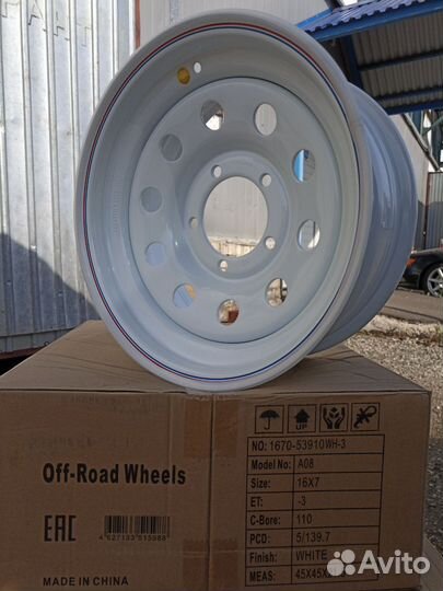 Off-Road Wheels 7x16/5x139,7 ET-3 D110 УАЗ