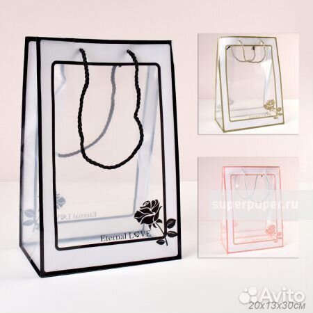 Пакет подарочный, Кашпо керамика 7*7 цвет розовый