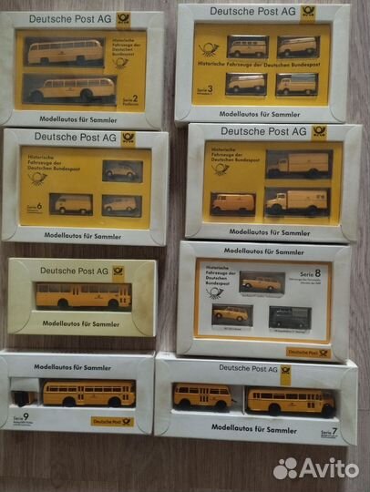 Модели автомобилей немецкой почты Brekina 1:87