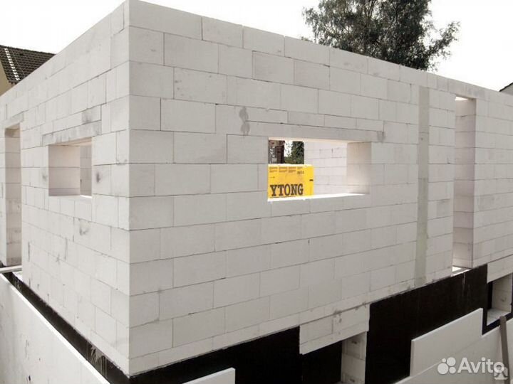 Кладка газоблока, кирпича, паромакса