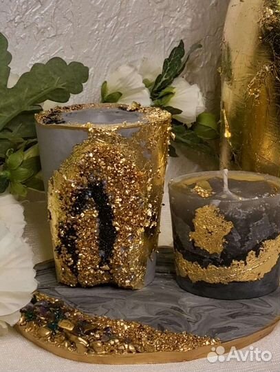 Свечи, подсвечники, подарочный набор