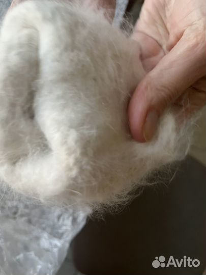 Варежки пуховые женские