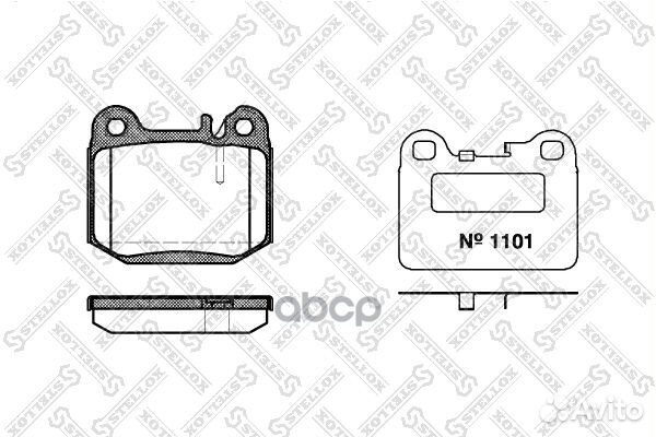 025 040B-SX 014 40 колодки дисковые з MB W163